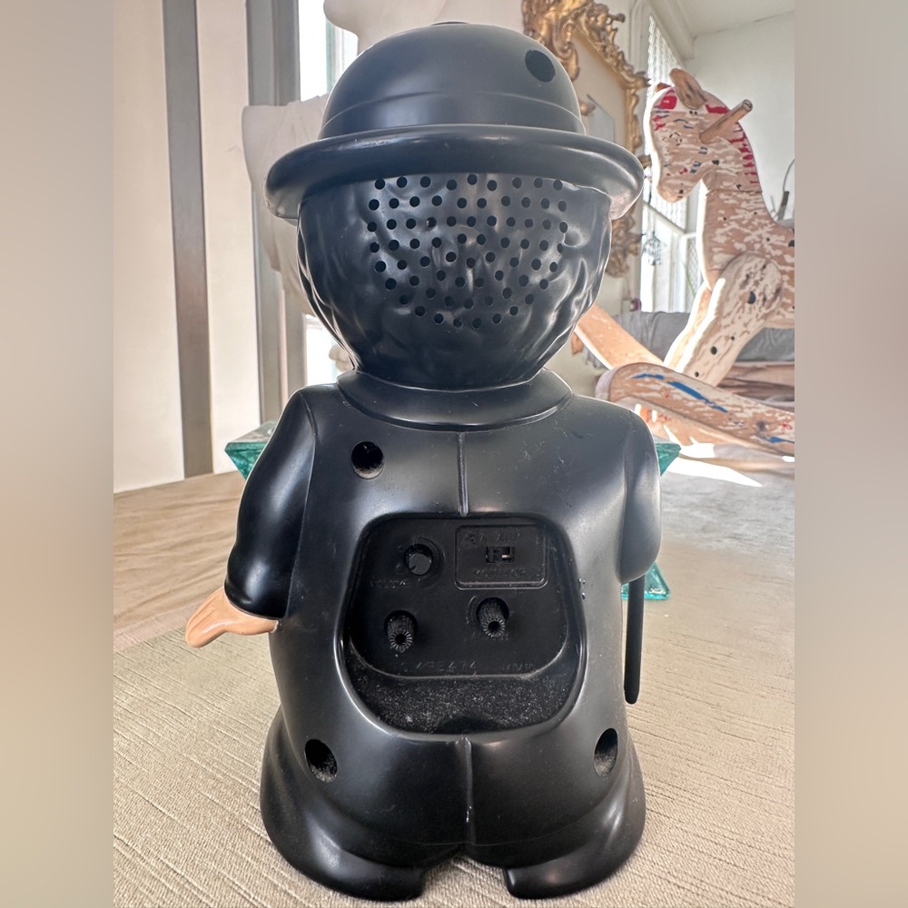 Vintage Charlie Chaplin Rhythm Speak-Up Bubble Alarm Clock Japan Volume adjust - Picture 3 of 10